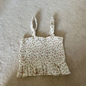 Floral tank top/ crop top